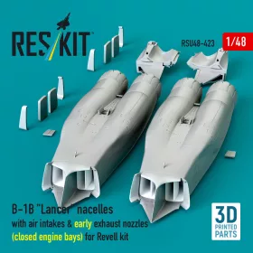   ResKit Models B-1B Lancer – gondolák, légbeömlők, korai fúvócsövek, zárt motortérrel