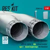 ResKit Models B-1B Lancer – gondolák, légbeömlők, késői 1. típusú fúvócsövek, zárt motortérrel