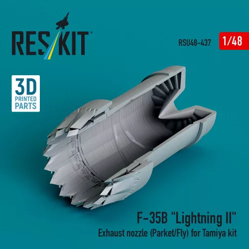ResKit Models F-35B Lightning II – hajtómű-fúvócső parkoló/repülési helyzethez, Tamiya maketthez