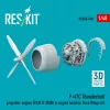 ResKit Models P-47C Thunderbolt propeller, engine (P&W R-2800) & engine hood (3D Printed) for Dora Wings - légcsavar, motor, motorburkolat