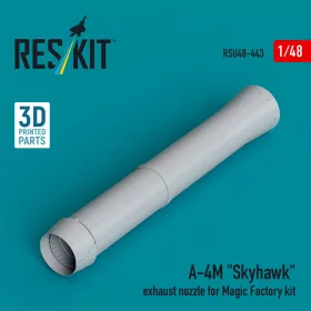   ResKit Models A-4M Skyhawk exhaust nozzle for Magic Factory kit (3D Printed) - hajtómű-fúvócső