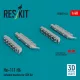 ResKit Models He 111 H-6 exhaust nozzles for ICM kit (3D printed) - hajtómű-fúvócsövek