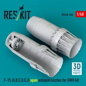   ResKit Models F-15 Eagle/Strike Eagle (A,B,C,D,E korai,J) F100-PW-220 nyitott – hajtómű-fúvócsövek