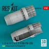 ResKit Models F-15 (A, B, C, D, E, J) (F100-PW-220) nyitott – hajtómű-fúvócsövek