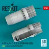 ResKit Models F-15 (A, B, C, D, E, J) (F100-PW-220) nyitott – hajtómű-fúvócsövek