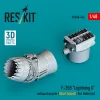 ResKit Models F-35B Lightning II exhaust nozzle (Short takeoff) for Italeri kit (3D printed) - hajtómű-fúvócső