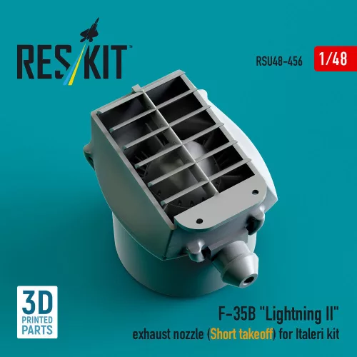 ResKit Models F-35B Lightning II exhaust nozzle (Short takeoff) for Italeri kit (3D printed) - hajtómű-fúvócső