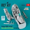 ResKit Models Mirage 2000C cockpit (Basic edition with 3D decals) for Kinetic kit (3D Printed) - alap cockpitkészlet 3D matricákkal