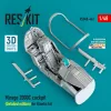 ResKit Models Mirage 2000C cockpit (Detailed edition) for Kinetic kit (3D Printed) - részletes cockpitkészlet