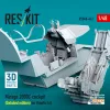ResKit Models Mirage 2000C cockpit (Detailed edition) for Kinetic kit (3D Printed) - részletes cockpitkészlet