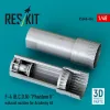 ResKit Models F-4 (B, C, D, N) Phantom II exhaust nozzles for Academy kit (3D Printed) - hajtómű-fúvócsövek