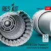 ResKit Models F-4 (B, C, D, N) Phantom II exhaust nozzles for Academy kit (3D Printed) - hajtómű-fúvócsövek