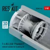 ResKit Models F-4 (B, C, D, N) Phantom II exhaust nozzles for Academy kit (3D Printed) - hajtómű-fúvócsövek