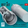 ResKit Models F-4 (B, C, D, N) Phantom II exhaust nozzles for Zoukei-Mura kit (3D Printed) - hajtómű-fúvócsövek