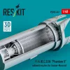 ResKit Models F-4 (B, C, D, N) Phantom II exhaust nozzles for Zoukei-Mura kit (3D Printed) - hajtómű-fúvócsövek