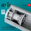 ResKit Models F-4 (E, J, F, G, S) Phantom II exhaust nozzles for Academy kit (3D Printed) - hajtómű-fúvócsövek