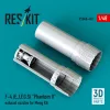 ResKit Models F-4 (E, J, F, G, S) Phantom II exhaust nozzles for Meng kit (3D Printed) - hajtómű-fúvócsövek