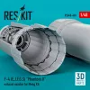 ResKit Models F-4 (E, J, F, G, S) Phantom II exhaust nozzles for Meng kit (3D Printed) - hajtómű-fúvócsövek