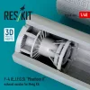 ResKit Models F-4 (E, J, F, G, S) Phantom II exhaust nozzles for Meng kit (3D Printed) - hajtómű-fúvócsövek