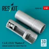 ResKit Models F-4 (E, J, F, G, S) Phantom II exhaust nozzles for Zoukei-Mura kit (3D Printed) - hajtómű-fúvócsövek