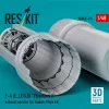 ResKit Models F-4 (E, J, F, G, S) Phantom II exhaust nozzles for Zoukei-Mura kit (3D Printed) - hajtómű-fúvócsövek