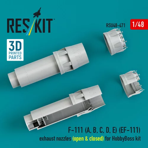 ResKit Models F-111 (A, B, C, D, E) (EF-111) – hajtómű-fúvócsövek