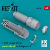 ResKit Models F-111F exhaust nozzles (open & closed) for Hobbyboss kit (3D Printed) - hajtómű-fúvócsövek