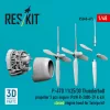 ResKit Models P-47D 11/25/30 Thunderbolt – légcsavar, motor, motorburkolat, zárt motorburkolat