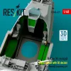 ResKit Models Rafale M cockpit (Basic edition with 3D decals) for Revell/Academy kit (3D printed) - alap cockpitkészlet 3D matricákkal