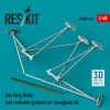 ResKit Models Sea King blade fold restraint systems for Hasegawa kit (3D Printed) - rotorlapát-rögzítő rendszer