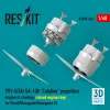ResKit Models PBY-5/5A/OA-10A Catalina – légcsavar-, motor- és burkolatkészlet, zárt motortérrel, Revell/Monogram/Hasegawa makettekhez