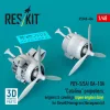ResKit Models PBY-5/5A/OA-10A Catalina – légcsavar-, motor- és burkolatkészlet, nyitott motortérrel, Revell/Monogram/Hasegawa makettekhez