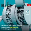 ResKit Models PBY-5/5A/OA-10A Catalina – légcsavar-, motor- és burkolatkészlet, nyitott motortérrel, Revell/Monogram/Hasegawa makettekhez