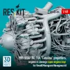 ResKit Models PBY-5/5A/OA-10A Catalina – légcsavar-, motor- és burkolatkészlet, nyitott motortérrel, Revell/Monogram/Hasegawa makettekhez
