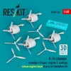 ResKit Models B-24 Liberator – légcsavar-, motor- és burkolatkészlet, 4 zárt motortérrel