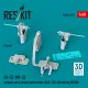 ResKit Models CH-53, MH-53 weapon set & ammo belts feeder (GAU-16/A (Browning M3)) (3 pcs) (3D Printed) - fegyverzetkészlet lőszerheveder-adagolóval