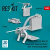 ResKit Models CH-53, MH-53 weapon set & ammo belts feeder (GAU-16/A (Browning M3)) (3 pcs) (3D Printed) - fegyverzetkészlet lőszerheveder-adagolóval
