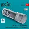 ResKit Models F-104 (A, C, D, J, G) Starfighter exhaust nozzle for Kinetic/Eduard (#11169 The Zipper) kit (3D Printed) - hajtómű-fúvócső