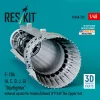 ResKit Models F-104 (A, C, D, J, G) Starfighter exhaust nozzle for Kinetic/Eduard (#11169 The Zipper) kit (3D Printed) - hajtómű-fúvócső