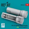 ResKit Models RA-5C Vigilante exhaust nozzles early type for Trumpeter kit (3D Printed) - hajtómű-fúvócsövek