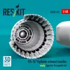 ResKit Models RA-5C Vigilante exhaust nozzles early type for Trumpeter kit (3D Printed) - hajtómű-fúvócsövek