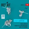 ResKit Models CH-53, MH-53 weapon set & ammo belts feeder (GAU-21/A (FN M3M)) (3 pcs) (3D Printed) - fegyverzetkészlet lőszerheveder-adagolóval