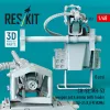 ResKit Models CH-53, MH-53 weapon set & ammo belts feeder (GAU-21/A (FN M3M)) (3 pcs) (3D Printed) - fegyverzetkészlet lőszerheveder-adagolóval