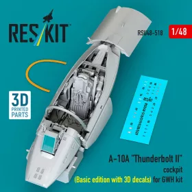   ResKit Models A-10A Thunderbolt II – alap cockpitkészlet 3D matricákkal