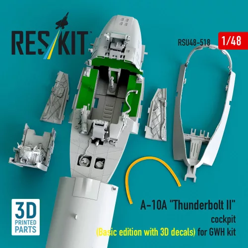 ResKit Models A-10A Thunderbolt II – alap cockpitkészlet 3D matricákkal