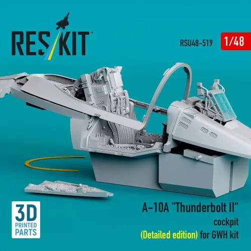 ResKit Models A-10A Thunderbolt II cockpit (Detailed edition) for GWH kit (3D Printed) - részletes cockpitkészlet