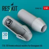 ResKit Models F/A-18 Hornet exhaust nozzles for Hasegawa kit (3D Printed) - hajtómű-fúvócsövek