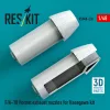 ResKit Models F/A-18 Hornet exhaust nozzles for Hasegawa kit (3D Printed) - hajtómű-fúvócsövek