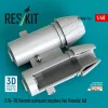 ResKit Models F/A-18 Hornet exhaust nozzles for Kinetic kit (3D Printed) - hajtómű-fúvócsövek