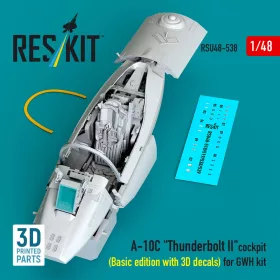   ResKit Models A-10C Thunderbolt II – alap cockpitkészlet 3D matricákkal